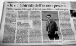 Vanni Santoni Corriere Fiorentino 11 dicembre